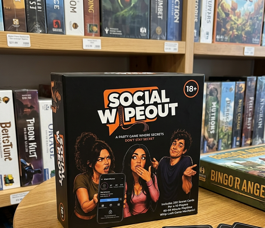 Social Wipeout on display