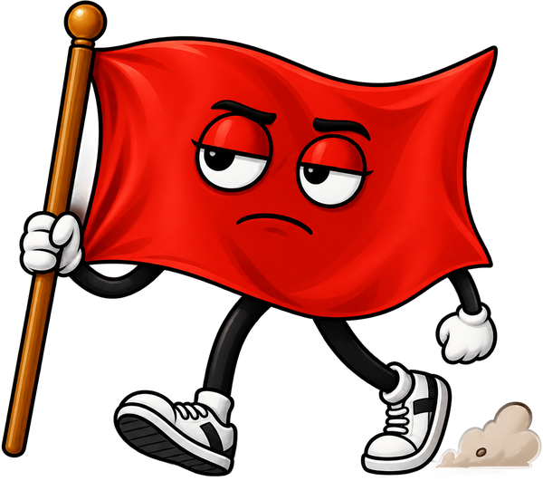 Walking red flag